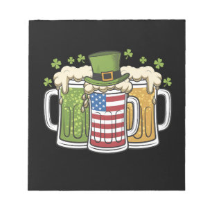 Bloc-note Bière irlandaise Irlande États-Unis Drapeau améric
