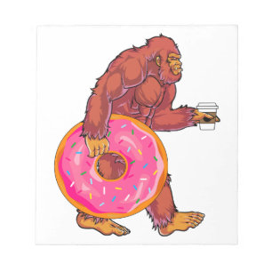 Bloc-note Bigfoot drôle marcher avec la grande beigne et le