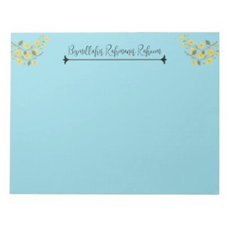 Bloc-note Bismillahir Rahmanir Raheem