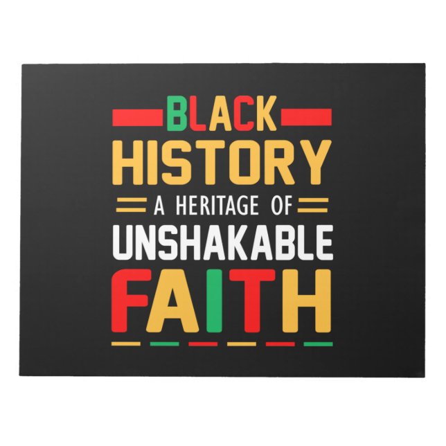 Bloc-note Black History A (Devant)