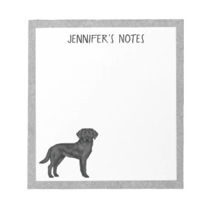Bloc-note Black Labrador Retriever Cute Lab Dog Titre person