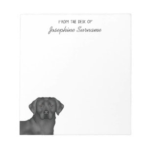 Bloc-note Black Labrador Retriever Lab Chien Nom personnalis