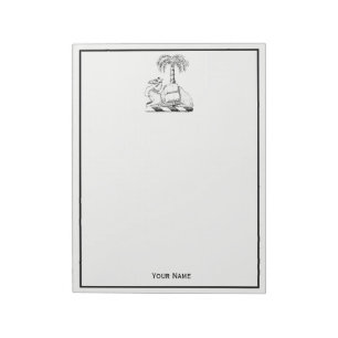 Bloc-note Blason Prépa Chameau Palmier Armoiries