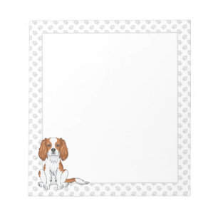 Bloc-note Blenheim Cavalier King Charles Spaniel & Paws