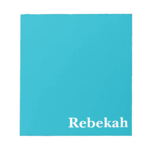 Bloc-note Bleu des Caraïbes personnalisable