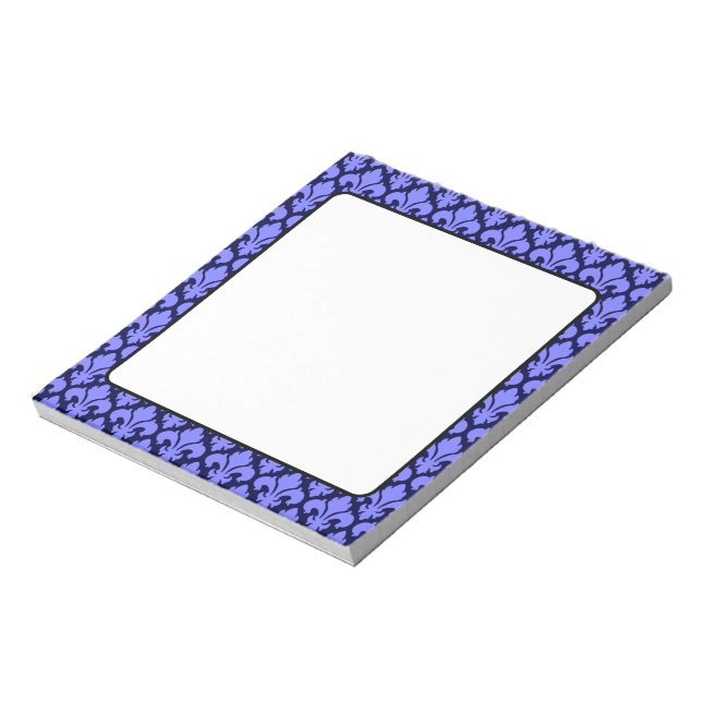 Bloc-note Bleu Fleur-de-Lys (Tourné)