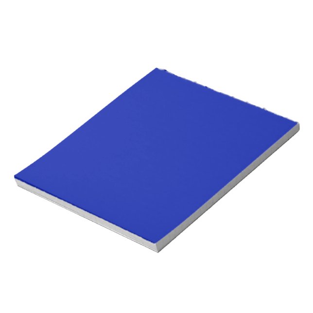 Bloc-note Bleu (Pantone) (couleur solide) (Tourné)