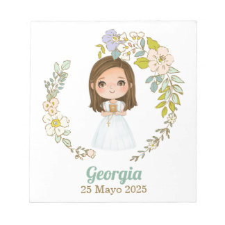 Bloc-note Bloc de notas Primera Comunión GEORGIA