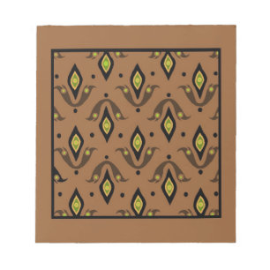 Bloc-note Bloc-notes, Brown, Noir, Vert, Motif Or