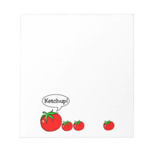 Bloc-note Bloc - notes de plaisanterie de ketchup