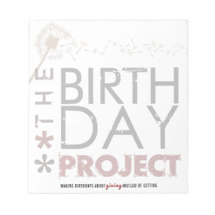 Bloc-note Bloc - notes de projet d'anniversaire le grand