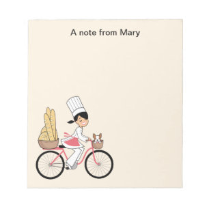 Bloc-note Bloc - notes de recette de fille de bande dessiné