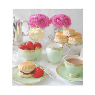 Bloc-note Bloc - notes de thé d'après-midi