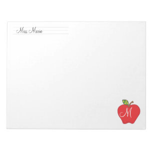 Bloc-note Bloc - notes des professeurs de monogramme