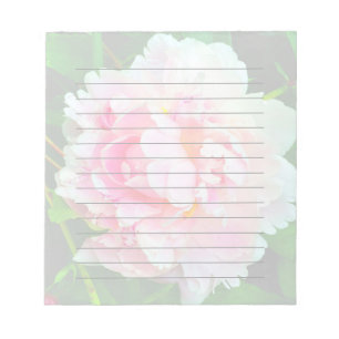 Bloc-note Bloc - notes rose de pivoine