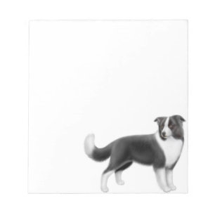 Bloc-note Bloc - notes vigilant de chien de border collie