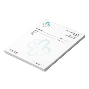 Bloc-note Bloc RX Propres & Minimalistes Noir et Blanc pour