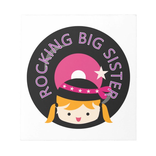 Bloc-note Blond Rocking Big Sister (Devant)