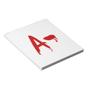 Bloc-note Blood Group A- Negative #Horror Hospital
