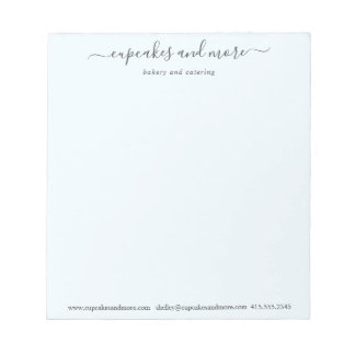 Bloc-note Blue Elegant Minimum Business Notepad