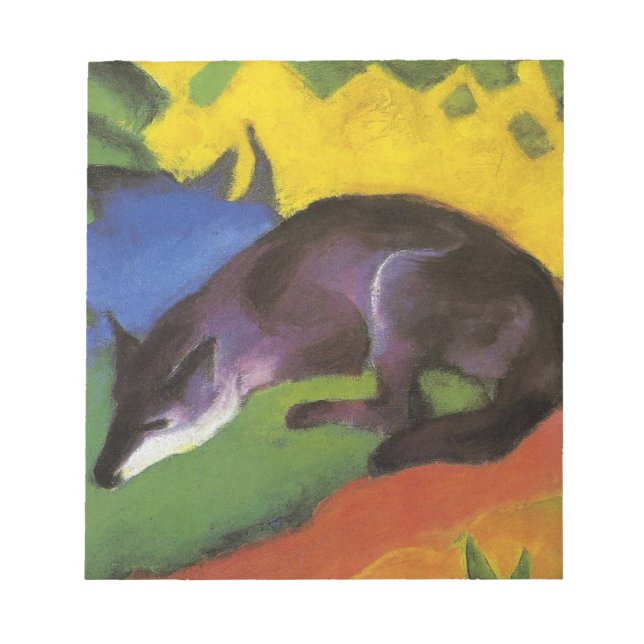 Bloc-note Blue Fox (par Franz Marc) (Devant)