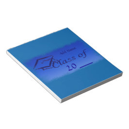 Bloc-note Blue Graduation Party Favoriser les enveloppes de 
