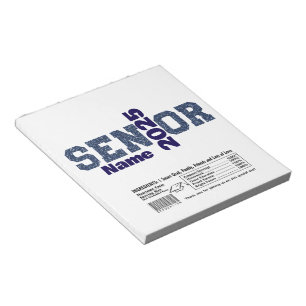 Bloc-note Blue Graduation Senior Candy Bar Wraps Party Favor