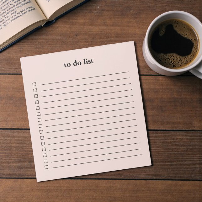 Bloc-note Blush Pink To Do List Minimalist Teacher Simple (Blush Pink To Do List Minimalist Teacher Simple Notepad)