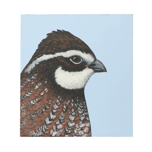 Bloc-note Bobwhite Quail Head (Devant)