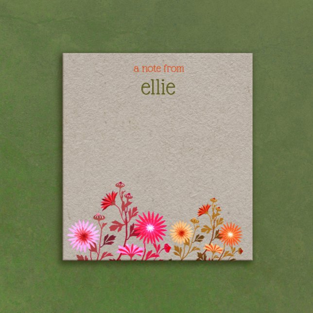 Bloc-note Boho Country Floral Kraft (Créateur téléchargé)