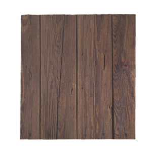 Bloc-note Bois Brown foncé rustique clôture en bois Style ch