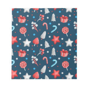 Bloc-note Bonbons et étoile de Noël
