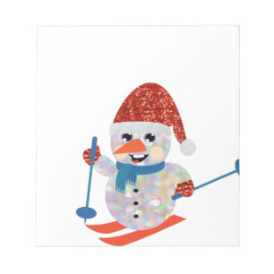 Bloc-note bonhomme de neige de noël