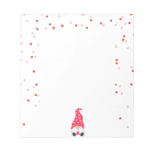 Bloc-note Bonne Saint Valentin Gnome