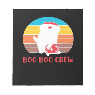 Bloc-note Boo Boo Crew Nurse Funny Ghost Halloween Classic T