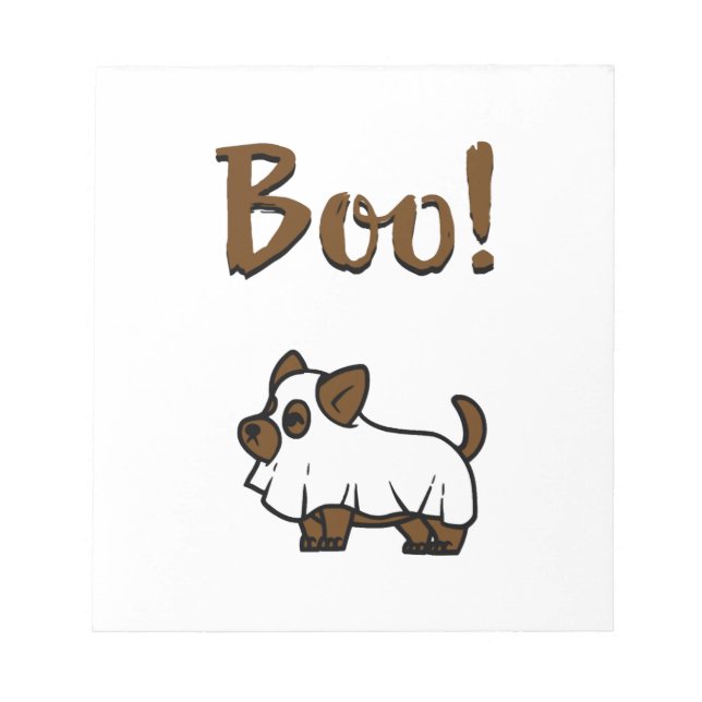 Bloc-note Boo Halloween (Devant)