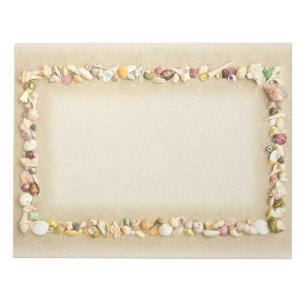 Bloc-note Bordure de sable de plage de Seashell
