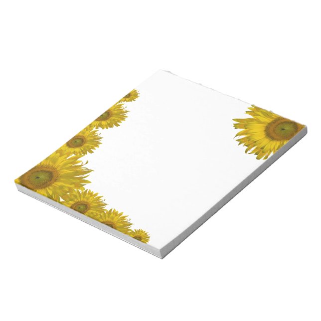 Bloc-note Bordure de tournesol jaune (Tourné)