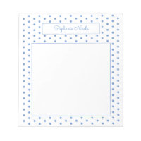 Bordure personnalisée simple Polka Point bleu clai