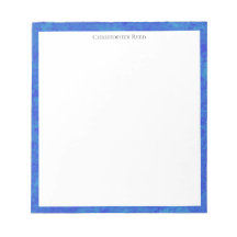 Bordure toile bleu cobalt moucheté