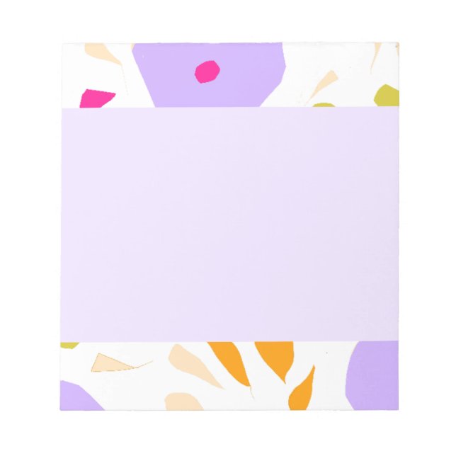 Bloc-note Bordures de fleurs (Devant)