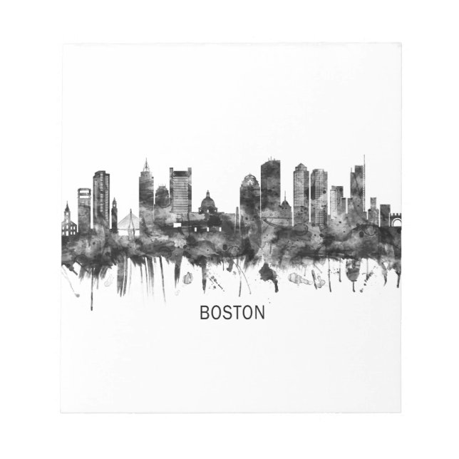 Bloc-note Boston Massachusetts Skyline (Devant)