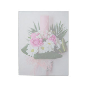 Bloc-note Bougie de baptême