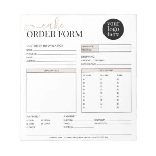 Bloc-note Boulangerie Cupcake Moderne Boulangerie Beige Ordr