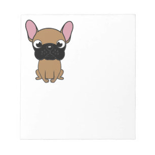 Bloc-note bouledogue français nouveau dessin animé kawaii fa