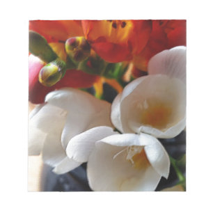 Bloc-note bouquet de freesias
