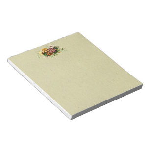 Bloc-note Bouquet vintage de pensées