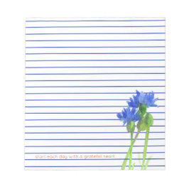 Bloc-note Boutons de Cornflower Fleurs Bleues