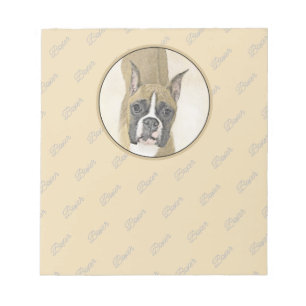 Bloc-note Boxer Peinture - Cute Original Chien Art