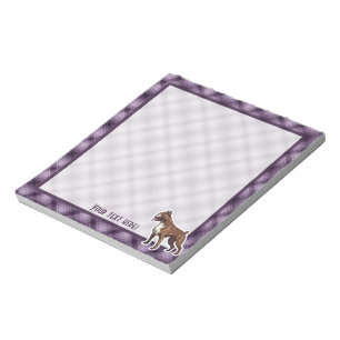 Bloc-note Boxeur pourpre